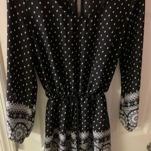 Black and white romper